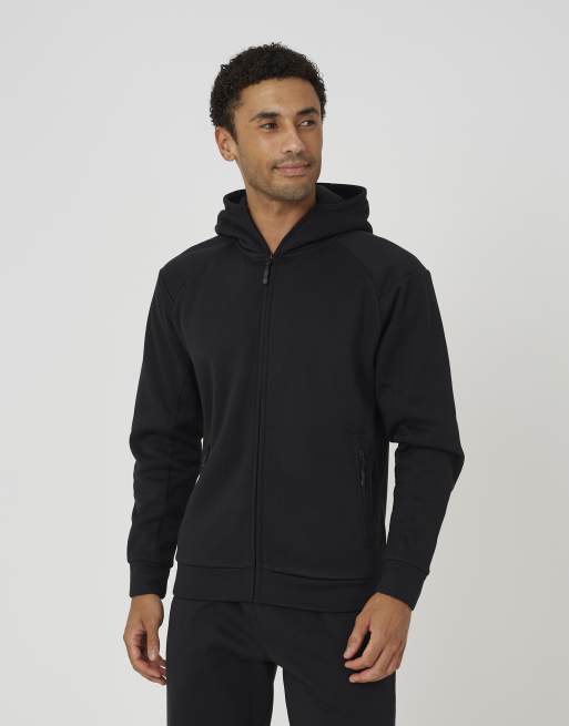 Brave Soul Zip through hoodie & jogger co-ord in black, 3 of 3