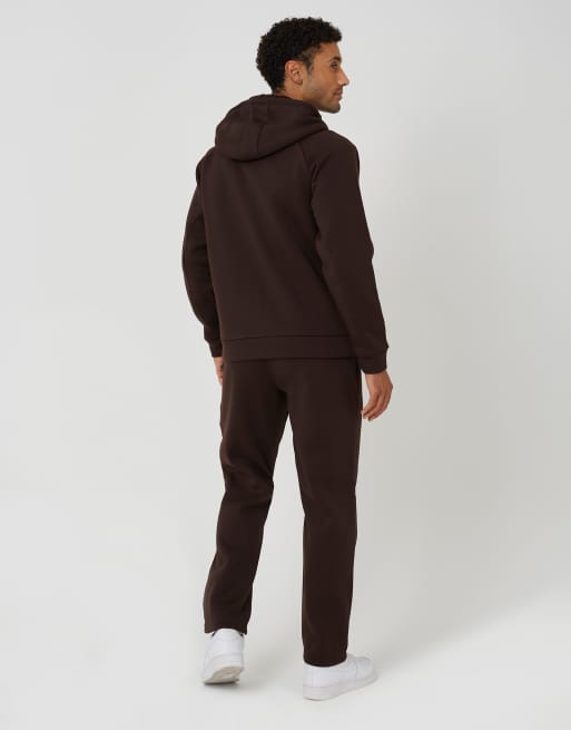 Brave Soul Zip through hoodie & jogger co-ord in chocolate, 2 of 3