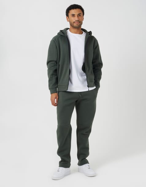 Brave Soul Zip through hoodie & jogger co-ord in green - view 1