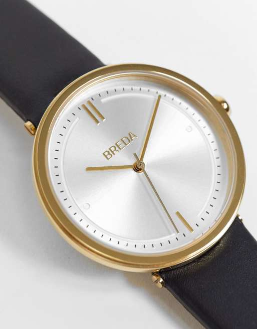 Breda agnes watch with black strap