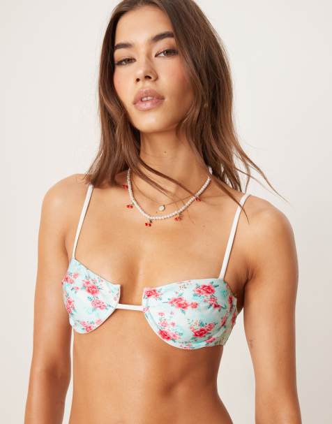 Bright Swimwear – Lola Waterloo – Niebieska góra od bikini z fiszbinami - view 1