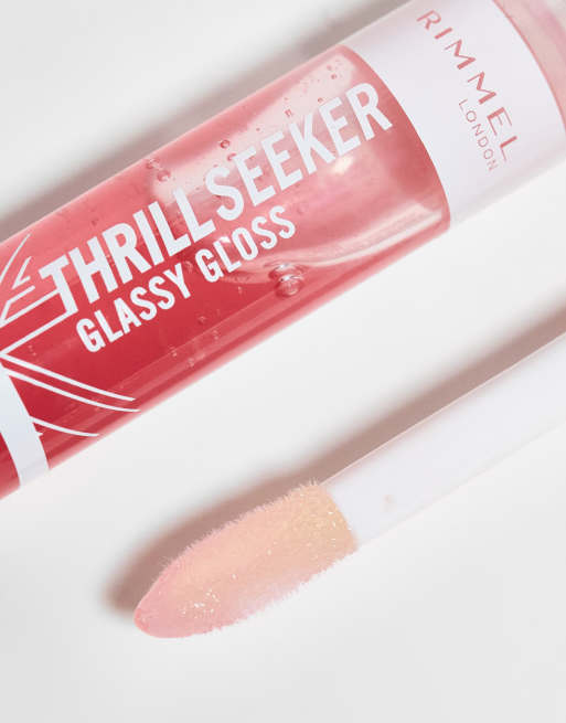 Brillo de labios Thrill Seeker de Rimmel London: Tono 100 Suga, 4 de 4