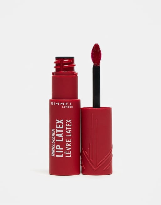 Brillo de labios Thrillseeker Lip Latex de Rimmel: Tono 400 Rimmel Red, 4 de 4
