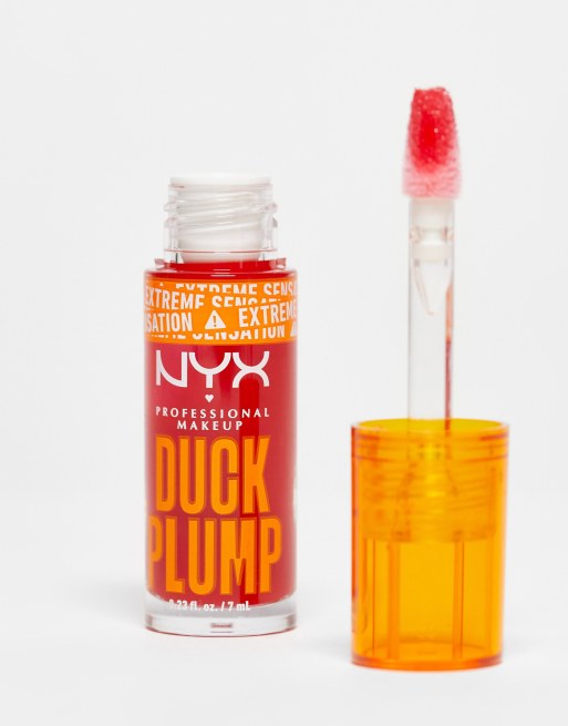 Brillo de labios voluminizador Duck Plump de NYX Professional Makeup: Tono Cherry Spice, 4 de 4