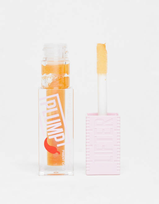 Brillo de labios voluminizador Lifter Plump de Maybelline: Tono Hot Honey, 3 de 4