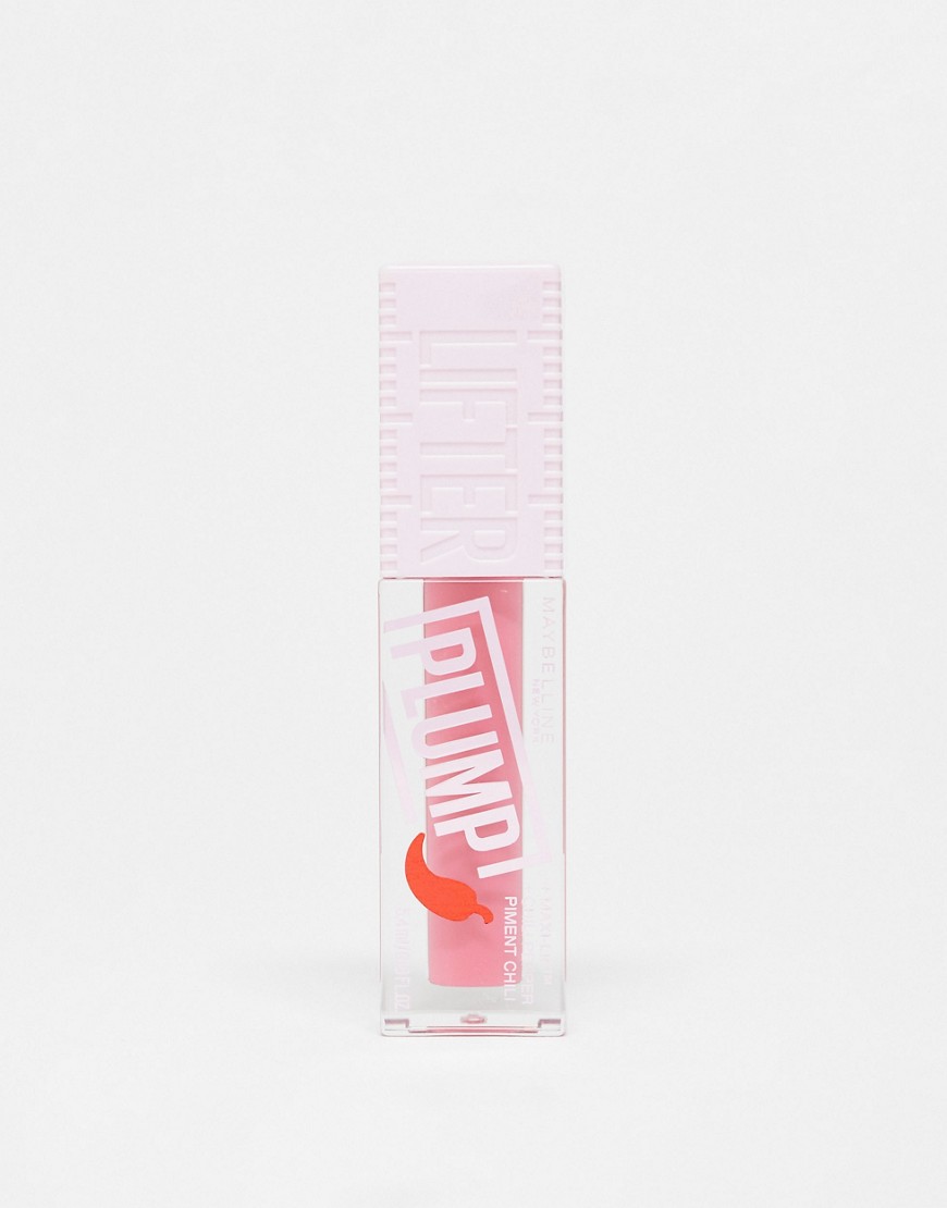 brillo de labios voluminizador lifter plump de maybelline: tono pink sting-rosa