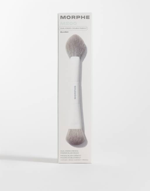 Brocha de maquillaje de doble extremo para colorete M200 de Morphe 