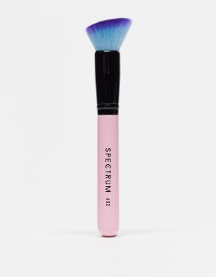 Brocha rosa en ángulo para base de maquillaje A02 de Spectrum