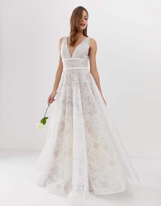 Bronx & Banco Emily exclusive embellished bridal gown | ASOS