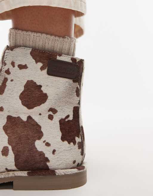Bronx - Bottes confort en daim duveteux à motif vache, 2 de 4