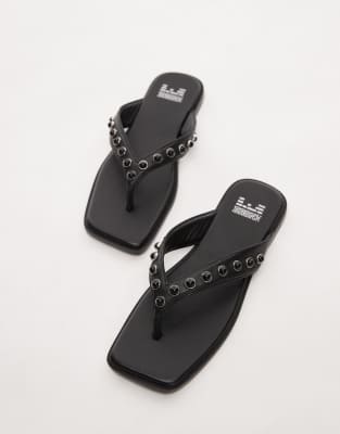 Bronx Cassan-dra Beaded Flip Flop Sandals