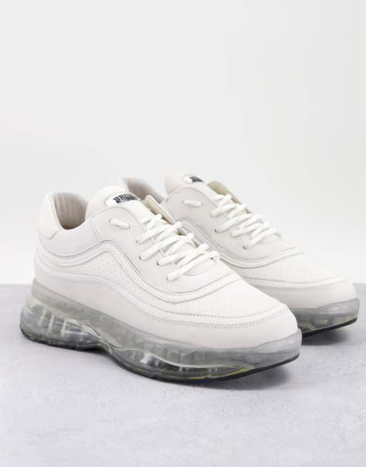 chunky clear sole trainers white ASOS