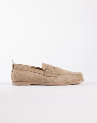 Bronx Colb-y Square Toe Loafers In Neutral