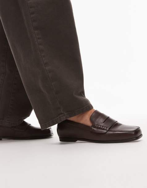 Bronx Colb-y square toe penny loafer in coffee bean - view 1