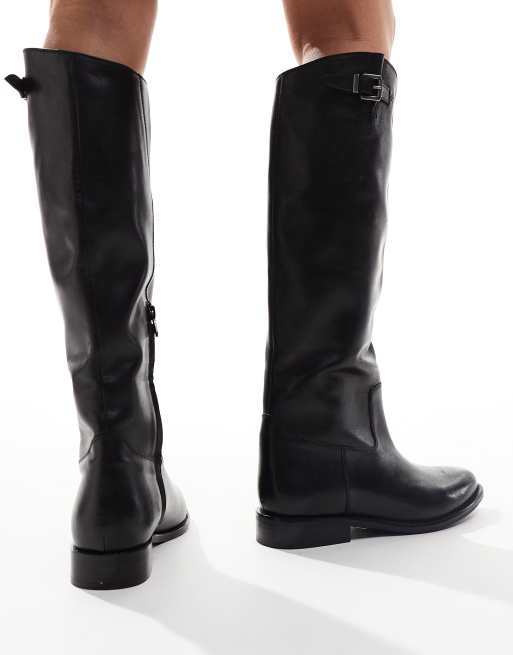 Bronx – Felise – Kniehohe Reitstiefel aus Glattleder in Schwarz, 4 von 4