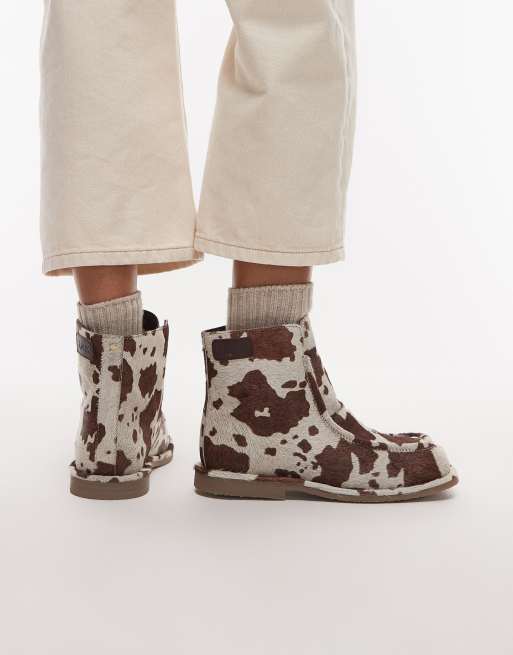 Bronx fluffy cozy boots in suede cow, 4 of 4