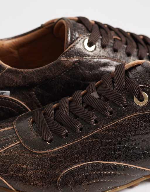 Bronx - Gravit-yy - Baskets basses en cuir vieilli épais - Marron, 5 de 5