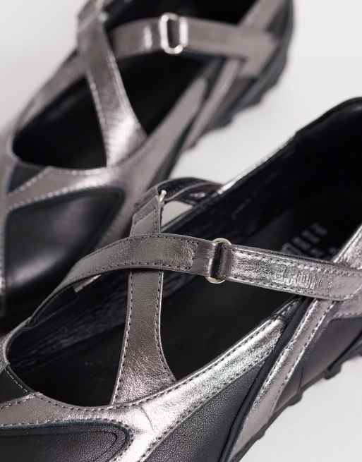 Bronx - Gravit-yy - Baskets style ballerines - Noir et gris acier , 4 de 4