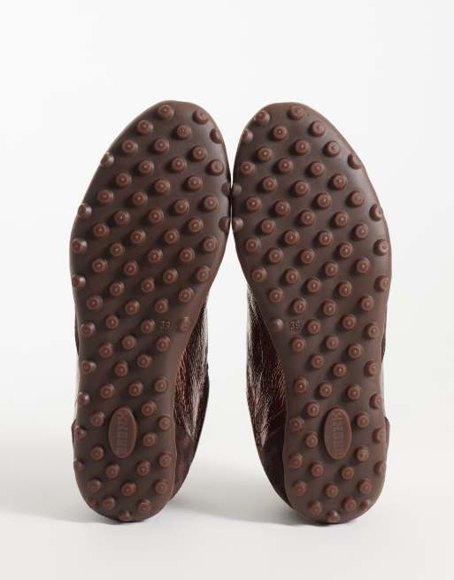 Bronx Gravityy lace up trainers in bronze, 5 of 5