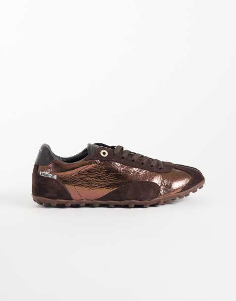 Bronx Gravityy sneakers met veters in brons - view 1