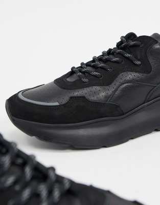 bronx black sneakers