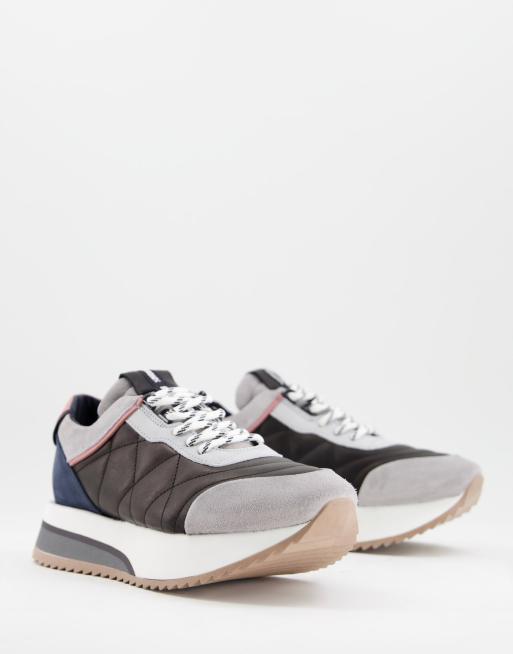 Bronx - Hardloopschoenen met plateauzool in kleurenmix