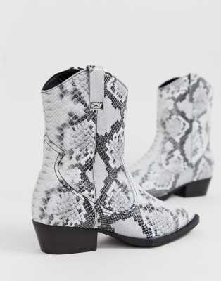 snake print boots asos