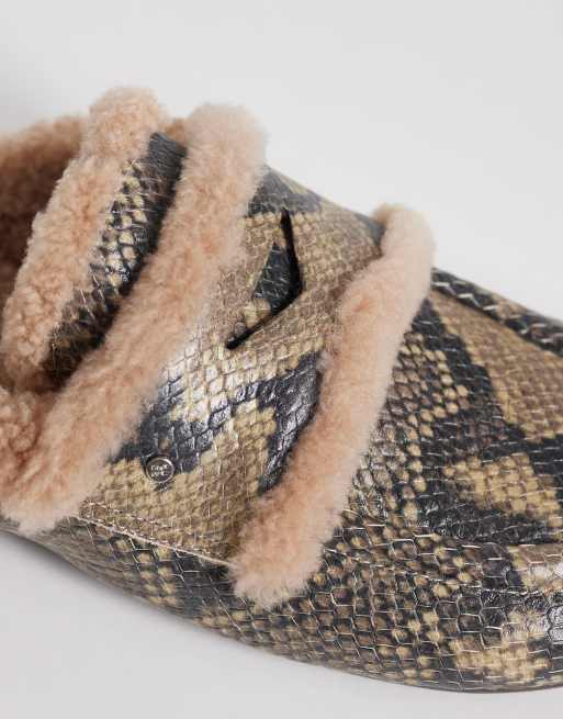 Bronx Jaxx-ie slip on mules i slangemønster, 3 af 4