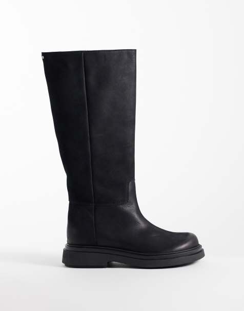 Bronx Jay-laa bottes montantes en cuir noir - view 1
