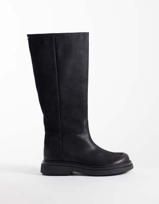 Bronx Jay-laa Knee Boots In Black