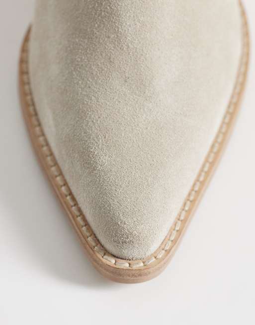 Bronx Jukeson tassel detail western boots sand suede, 2 of 4