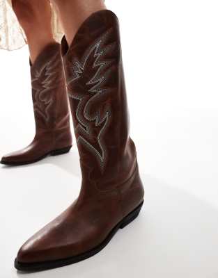 Bronx Kendra Western Knee Boots
