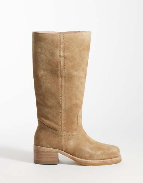 Bronx – Ky-ley – Beige cowboyboots i mocka - view 1
