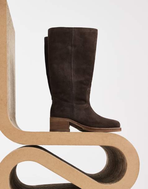 Bronx - Ky-ley - Bottes western en daim - Grain de café - view 1