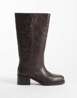 Bronx Ky-ley Riding Knee Boots In Brown