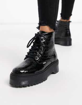 bronx black boots