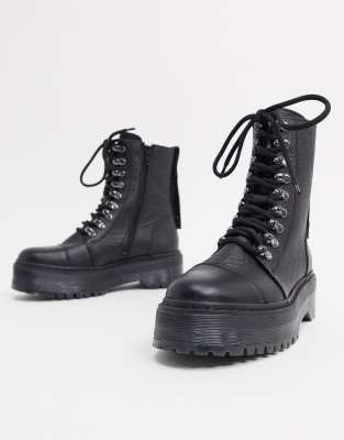 chunky military boots