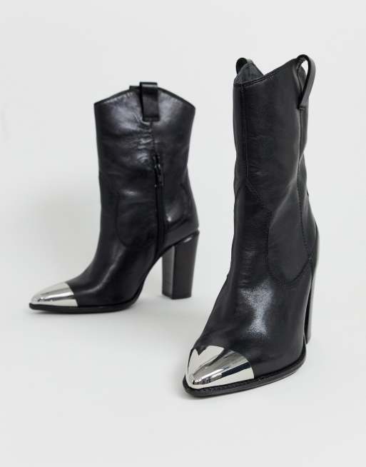 Metal toe hot sale cowboy boots