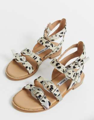 dalmation print sandals