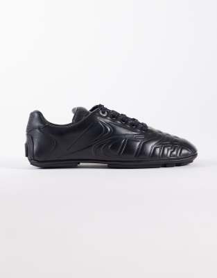 Bronx Mad-dox square-toe sneakers in black black