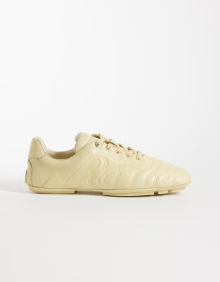 Bronx Mad-dox square toe sneakers in yellow