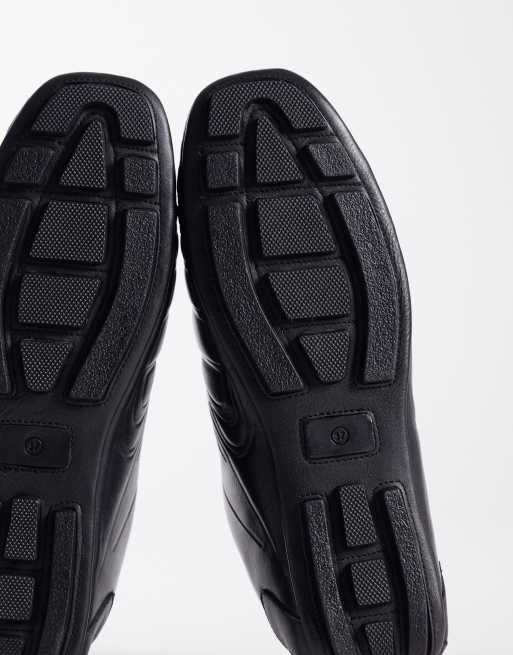Bronx Mad-dox square toe trainers in black, 5 of 5