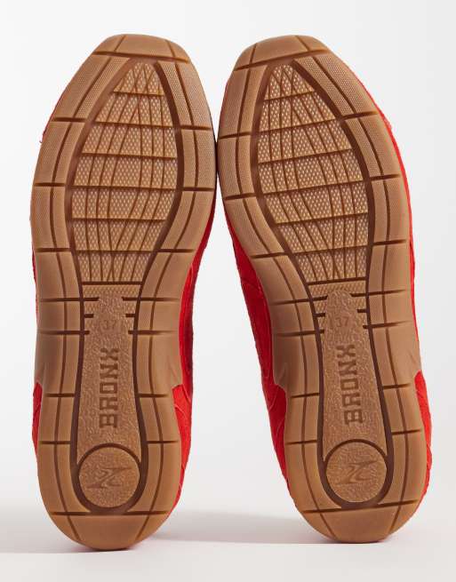 Bronx – Myr-aa – Czerwone zamszowe buty sportowe, 4 z 5
