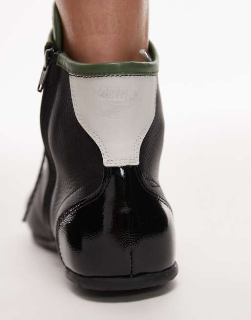 Bronx Myr-aa lace up boxing boots in black, 4 of 5