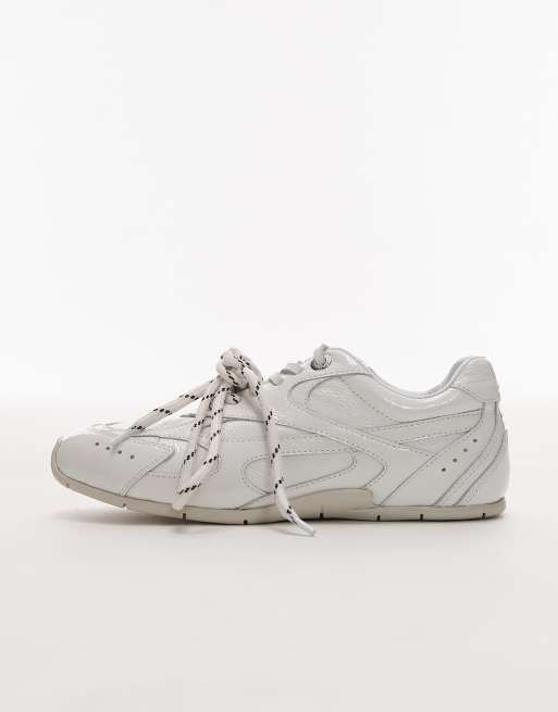 Bronx Myr-aa lace up sneakers in white, 2 of 5