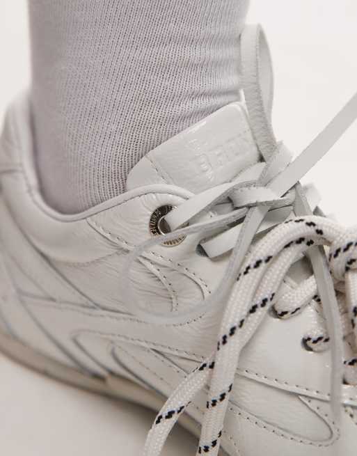 Bronx Myr-aa lace up sneakers in white, 4 of 5