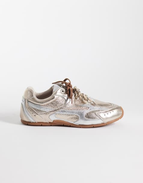 Bronx Myr-aa Schnür-Sneaker in Silber - view 1