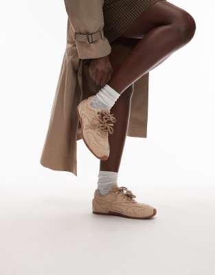 Bronx - Myr-aa - Sneaker aus Wildleder in Vanille-Weiß