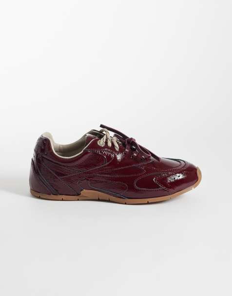 Bronx Myr-aa sneakers in patent bordeaux - view 1