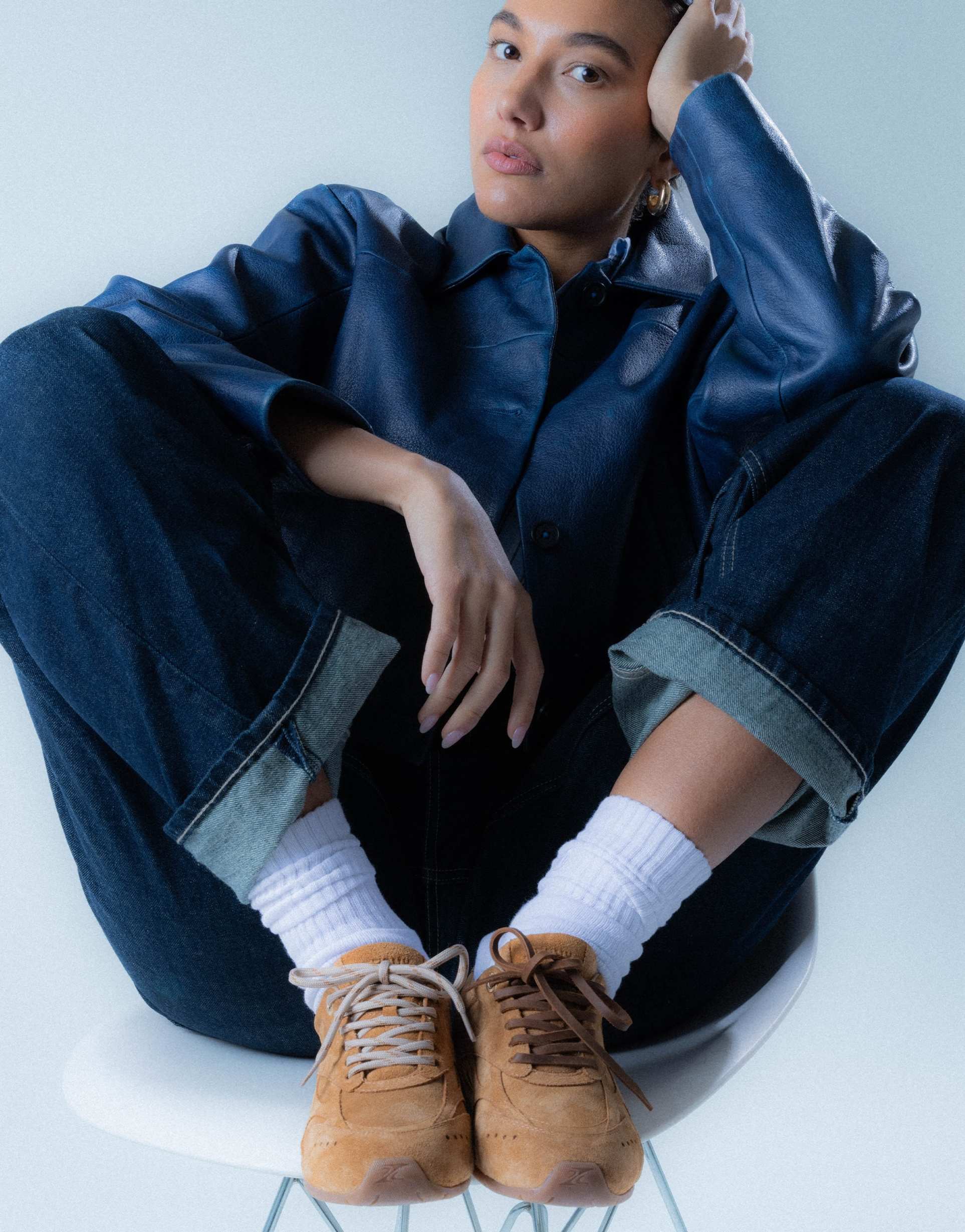 bronx myr-aa sneakers in tan